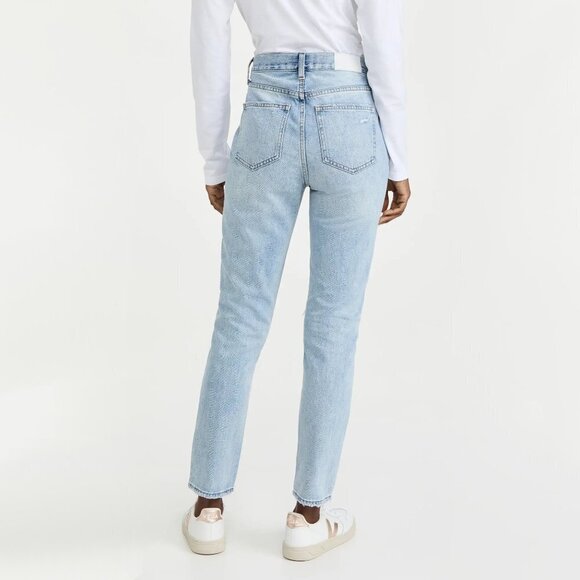 NWT Pistola light wash blue denim high rise slim fit straight jeans, 30 - Picture 5 of 15